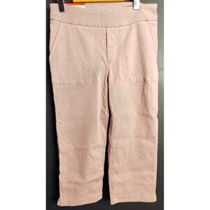 UP! Pink Pull On Crop Pants NWT Women’s Stretch Comfort Casual Trousers